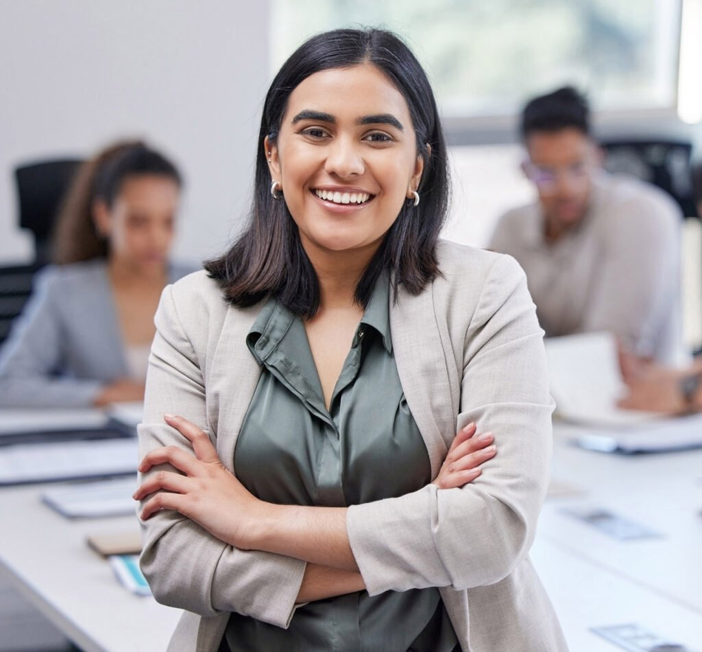 An employee at a skills program